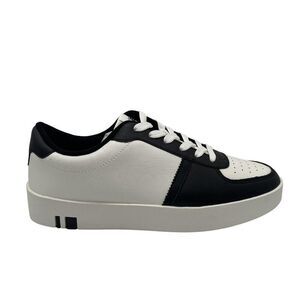 Ben Sherman Richmond Shoes‎ Mens Size 7.5 White Black Leather Low Top Sneakers
